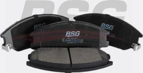 BSG BSG 40-202-011 - Гальмівні колодки, дискові гальма autozip.com.ua