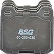 BSG BSG 60-200-020 - Гальмівні колодки, дискові гальма autozip.com.ua