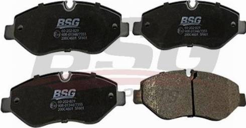 BSG BSG 60-202-029 - Гальмівні колодки, дискові гальма autozip.com.ua