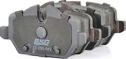 BSG BSG 15-200-042 - Гальмівні колодки, дискові гальма autozip.com.ua