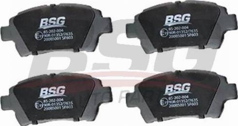 BSG BSG 85-202-004 - Гальмівні колодки, дискові гальма autozip.com.ua