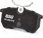 BSG BSG 30-200-019 - Гальмівні колодки, дискові гальма autozip.com.ua