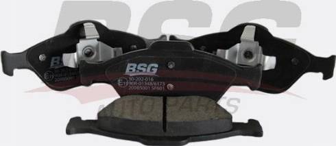 BSG BSG 30-202-016 - Гальмівні колодки, дискові гальма autozip.com.ua