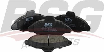BSG BSG 30-202-010 - Гальмівні колодки, дискові гальма autozip.com.ua