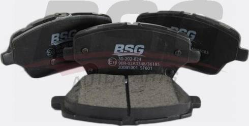 BSG BSG 30-202-024 - Гальмівні колодки, дискові гальма autozip.com.ua