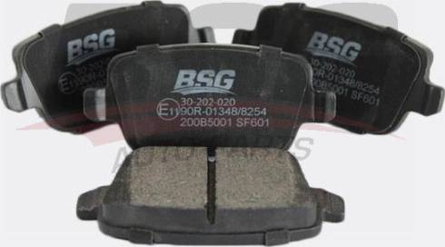 BSG BSG 30-202-020 - Гальмівні колодки, дискові гальма autozip.com.ua