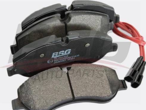 BSG BSG 30-202-023 - Гальмівні колодки, дискові гальма autozip.com.ua