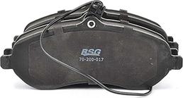 BSG BSG 70-200-017 - Гальмівні колодки, дискові гальма autozip.com.ua