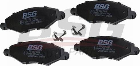 BSG BSG 70-202-009 - Гальмівні колодки, дискові гальма autozip.com.ua