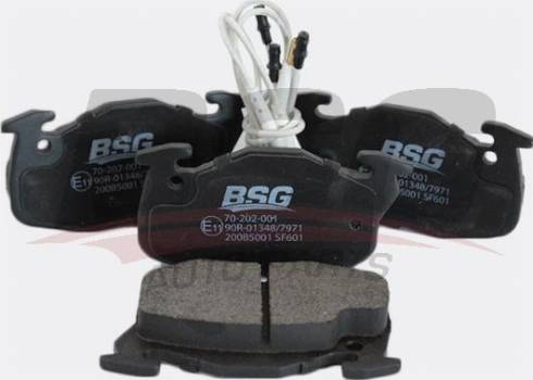 BSG BSG 70-202-001 - Гальмівні колодки, дискові гальма autozip.com.ua