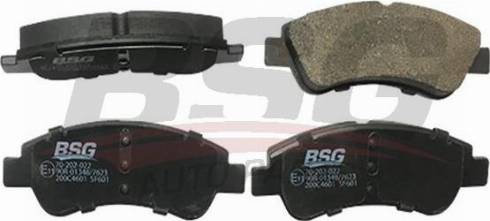 BSG BSG 70-202-022 - Гальмівні колодки, дискові гальма autozip.com.ua