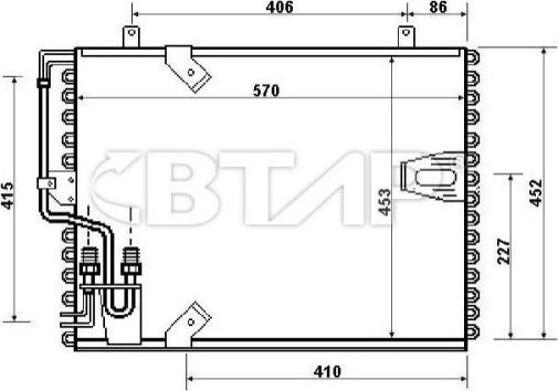 BTAP BBC819-114 - Конденсатор, кондиціонер autozip.com.ua