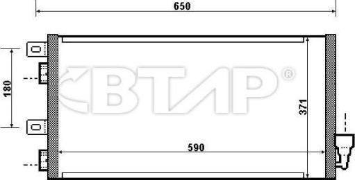 BTAP BBC819-115 - Конденсатор, кондиціонер autozip.com.ua