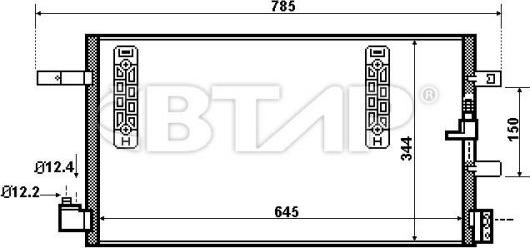 BTAP BVC819-004 - Конденсатор, кондиціонер autozip.com.ua