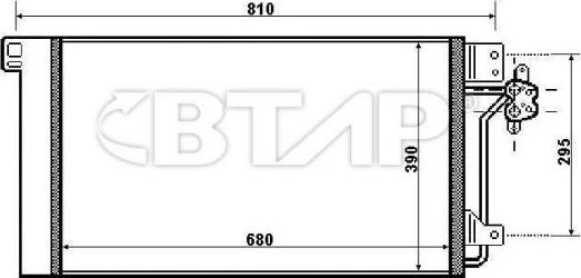 BTAP BVC819-015 - Конденсатор, кондиціонер autozip.com.ua