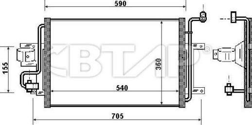 BTAP BVC819-018 - Конденсатор, кондиціонер autozip.com.ua