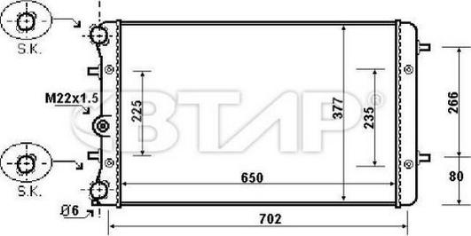 BTAP BVE908-032 - Компенсаційний бак, охолоджуюча рідина autozip.com.ua