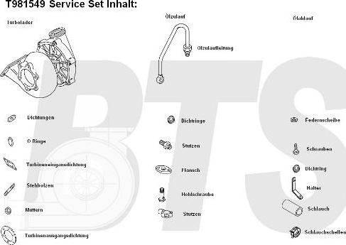 BTS Turbo T981549 - Компресор, наддув autozip.com.ua