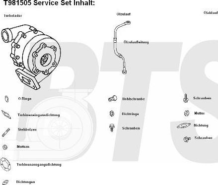 BTS Turbo T981505 - Компресор, наддув autozip.com.ua