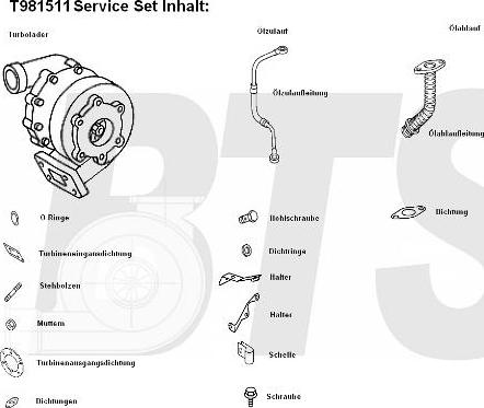 BTS Turbo T981511 - Компресор, наддув autozip.com.ua