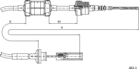 Cabor 462.1 - Трос, управління зчепленням autozip.com.ua