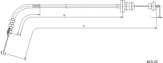 Cabor 413.21 - Тросик газу autozip.com.ua