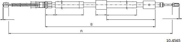 Cabor 10.4565 - Трос, гальмівна система autozip.com.ua