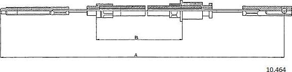 Cabor 10.464 - Трос, гальмівна система autozip.com.ua