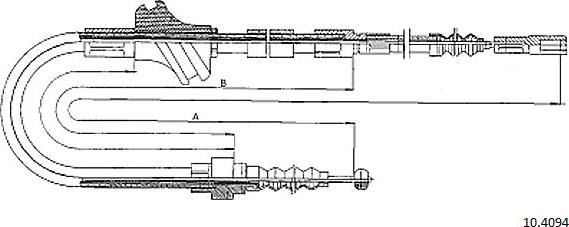 Cabor 10.4094 - Трос, гальмівна система autozip.com.ua