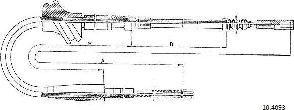 Cabor 10.4093 - Трос, гальмівна система autozip.com.ua