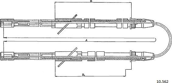 Cabor 10.562 - Трос, гальмівна система autozip.com.ua