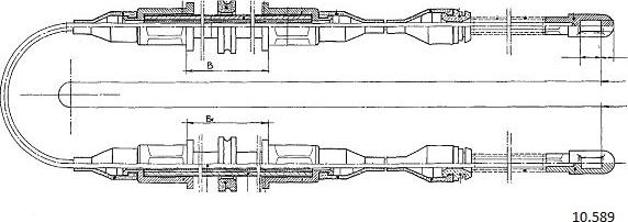 Cabor 10.589 - Трос, гальмівна система autozip.com.ua