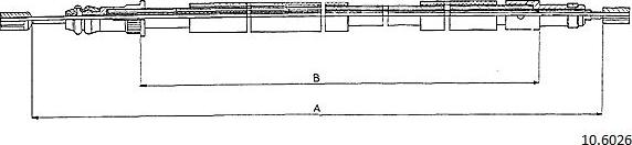 Cabor 10.6026 - Трос, гальмівна система autozip.com.ua