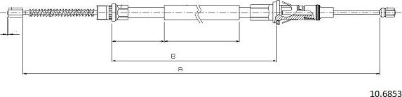 Cabor 10.6853 - Трос, гальмівна система autozip.com.ua