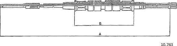 Cabor 10.743 - Трос, гальмівна система autozip.com.ua