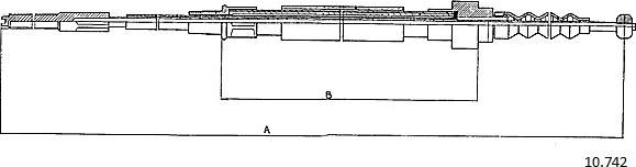 Cabor 10.742 - Трос, гальмівна система autozip.com.ua