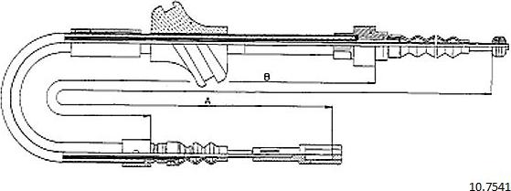 Cabor 10.7541 - Трос, гальмівна система autozip.com.ua