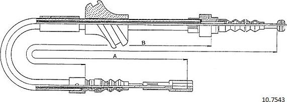 Cabor 10.7543 - Трос, гальмівна система autozip.com.ua
