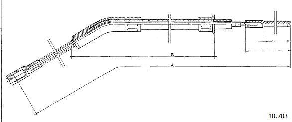 Cabor 10.703 - Трос, гальмівна система autozip.com.ua