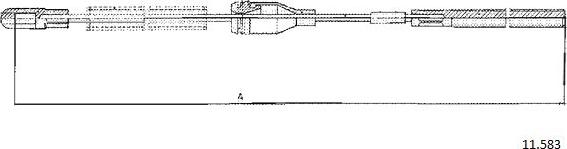 Cabor 11.583 - Трос, гальмівна система autozip.com.ua