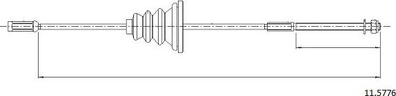 Cabor 11.5776 - Трос, гальмівна система autozip.com.ua