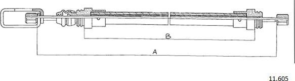 Cabor 11.605 - Трос, гальмівна система autozip.com.ua