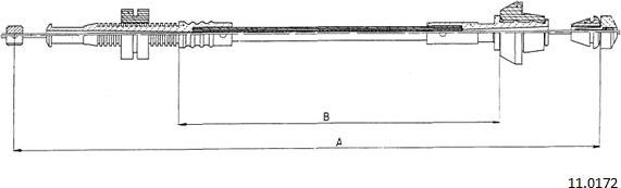 Cabor 11.0172 - Тросик газу autozip.com.ua