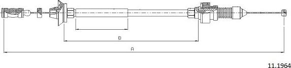 Cabor 11.1964 - Тросик газу autozip.com.ua