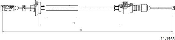 Cabor 11.1965 - Тросик газу autozip.com.ua