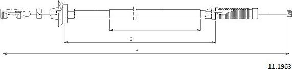 Cabor 11.1963 - Тросик газу autozip.com.ua