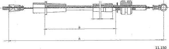 Cabor 11.150 - Тросик газу autozip.com.ua