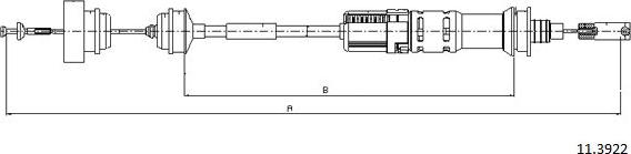 Cabor 11.3922 - Трос, управління зчепленням autozip.com.ua