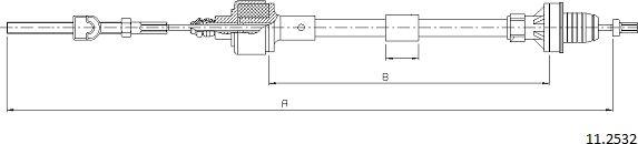 Cabor 11.2532 - Тросик спідометра autozip.com.ua