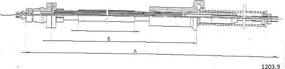 Cabor 1203.9 - Тросик газу autozip.com.ua